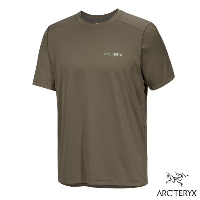 【ARCTERYX 始祖鳥】男 Cormac Arc Bird 排汗透氣短袖圓領衫/X000009721 龍紋雜綠/石綠✿30E010